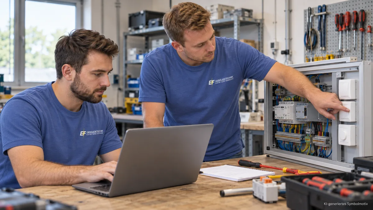 Programmierung einer Gebäudeautomation am Testaufbau